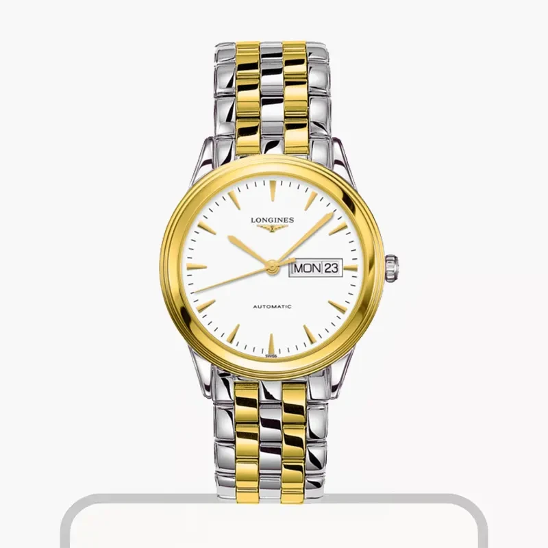 Longines Flagship Automatic Two-tone 18k Gold Men's Watch- L4.899.3.22.7